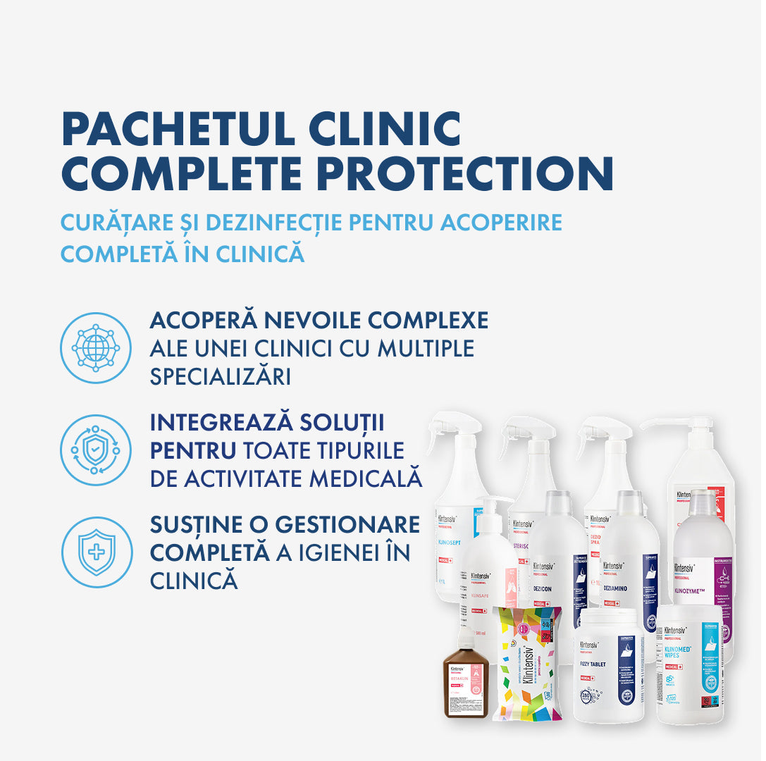 COMPLETE PROTECTION CLINICAL PACKAGE - cleaning and disinfection for medical clinics