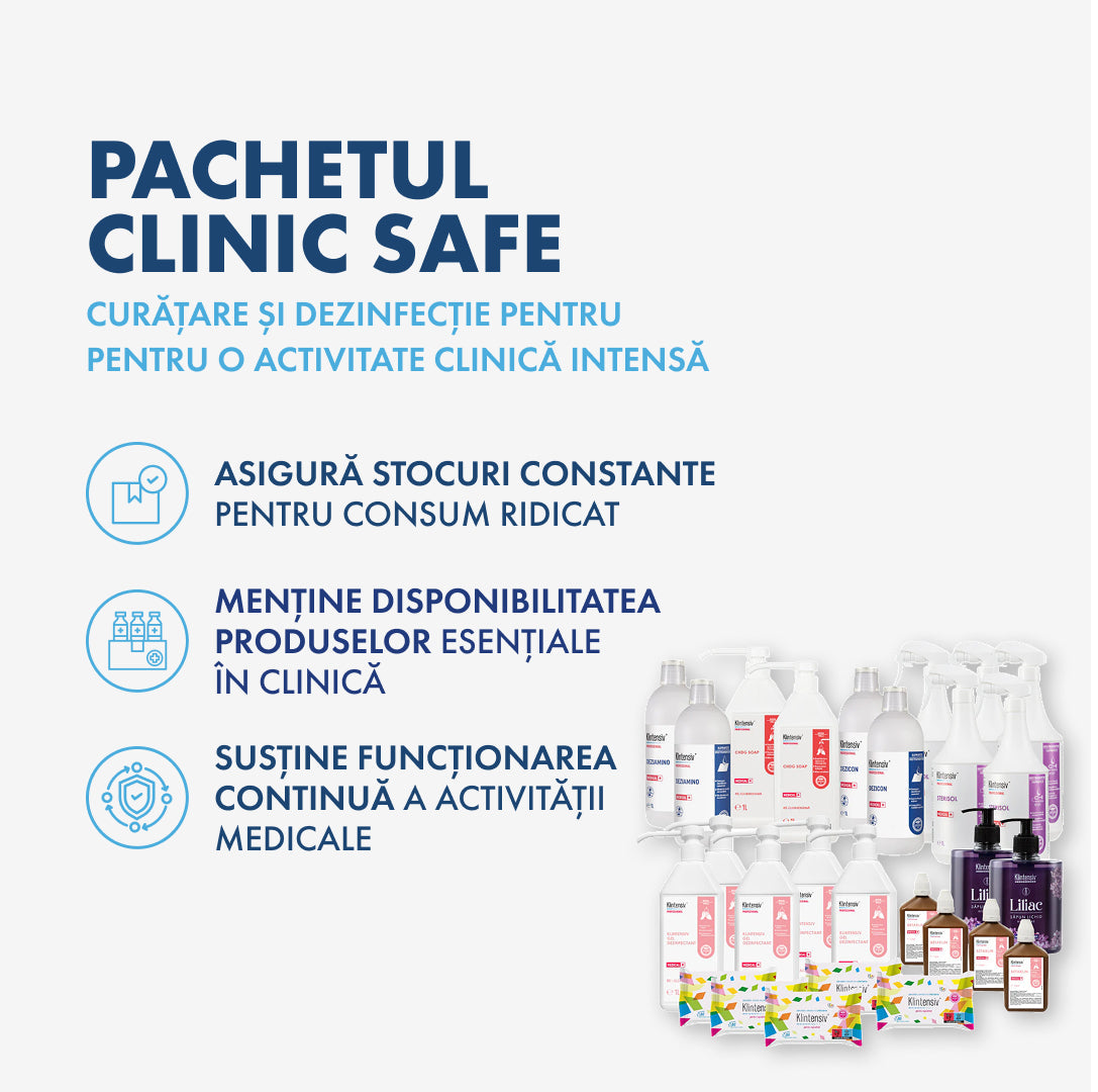 THE CLINIC SAFE PACKAGE - Disinfection and cleaning for medical clinics