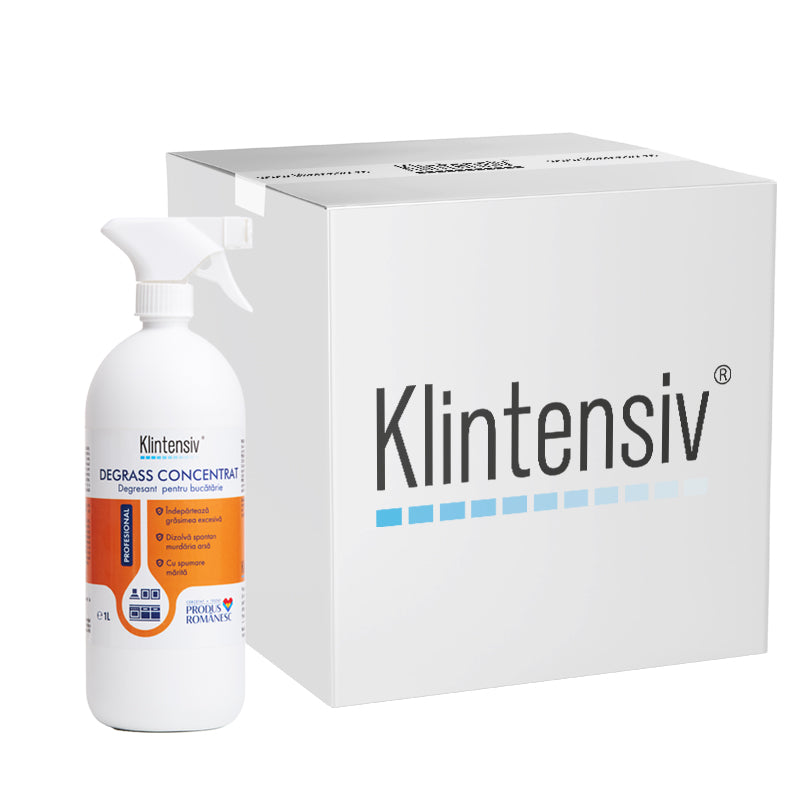 Klintensiv Degrass concentrat – Degresant profesional pentru cuptoare și suprafețe cu grăsime arsă