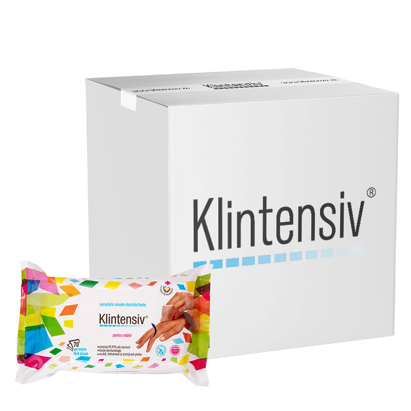 Klintensiv® servetele dezinfectante maini