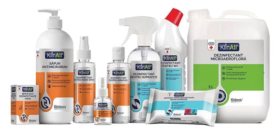 Klintensiv lanseaza brandul KlinAll, dezinfectanti care elimina microorganismele ce cauzeaza peste.
