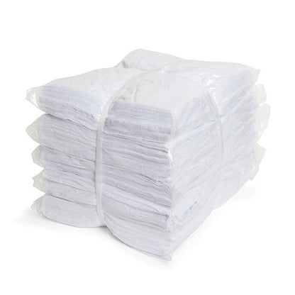 White Cotton Cleaning Cloths, Pack of 50, 40x40