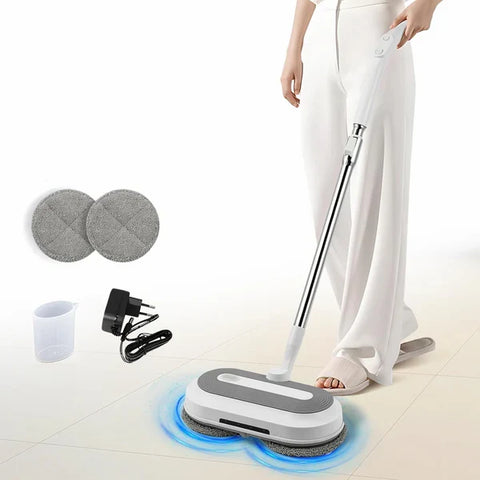Mop Electric Rotativ cu Pulverizator si lumina LED