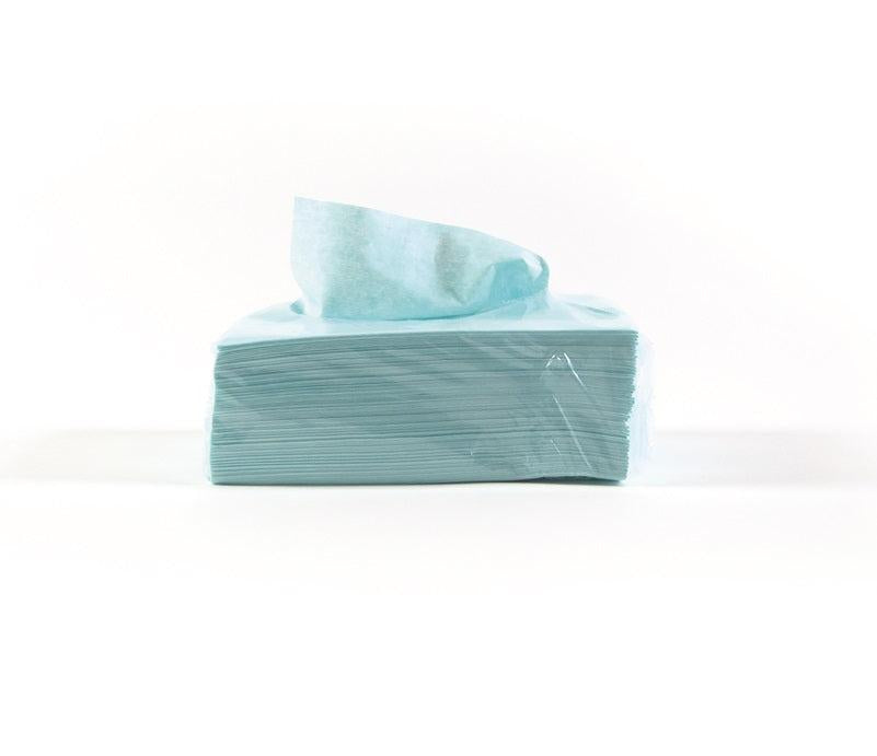 Profitextra creped light turquoise 54gsm - 50 sheets Z-folded/pack