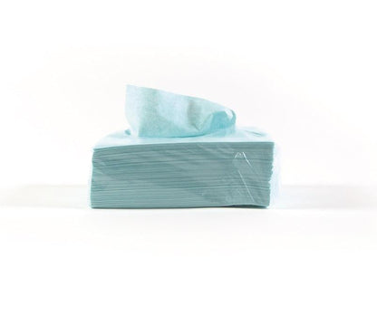 Profitextra creped light turquoise 54gsm - 50 sheets Z-folded/pack