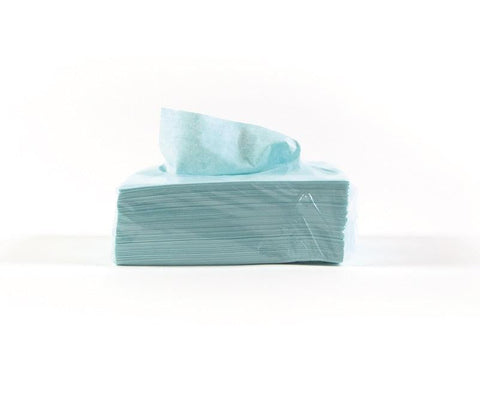 Profitextra creped light turquoise 54gsm - 50 sheets Z-folded/pack