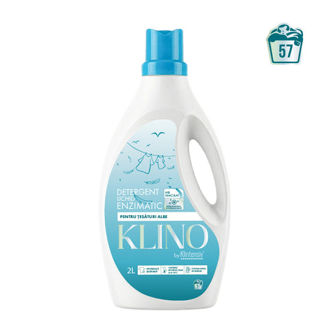 KLINO Detergent rufe, lichid enzimatic pentru țesături albe