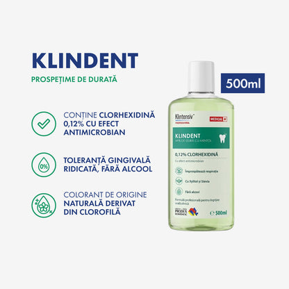 KLINDENT Professional Mouthwash with 0.12% Chlorhexidine