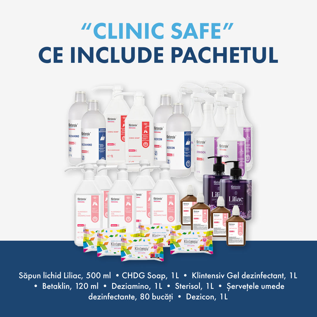 THE CLINIC SAFE PACKAGE - Disinfection and cleaning for medical clinics
