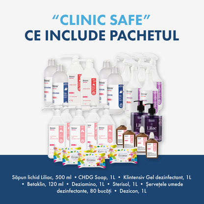 THE CLINIC SAFE PACKAGE - Disinfection and cleaning for medical clinics