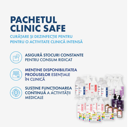 THE CLINIC SAFE PACKAGE - Disinfection and cleaning for medical clinics