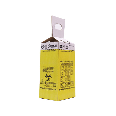 Biohazard Incineration Boxes with Yellow Bag