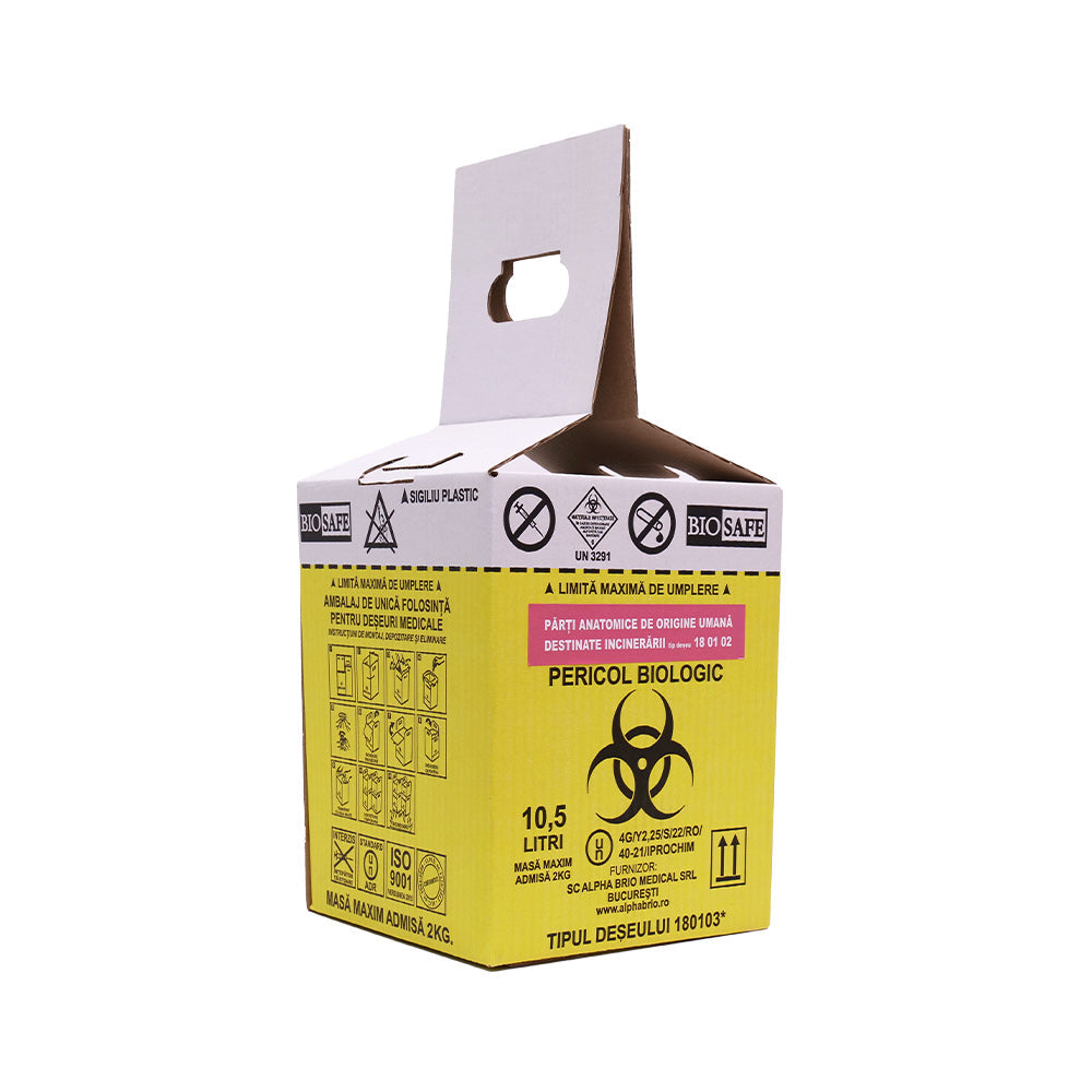 Yellow Bag Incineration Boxes for Anatomopathological Waste