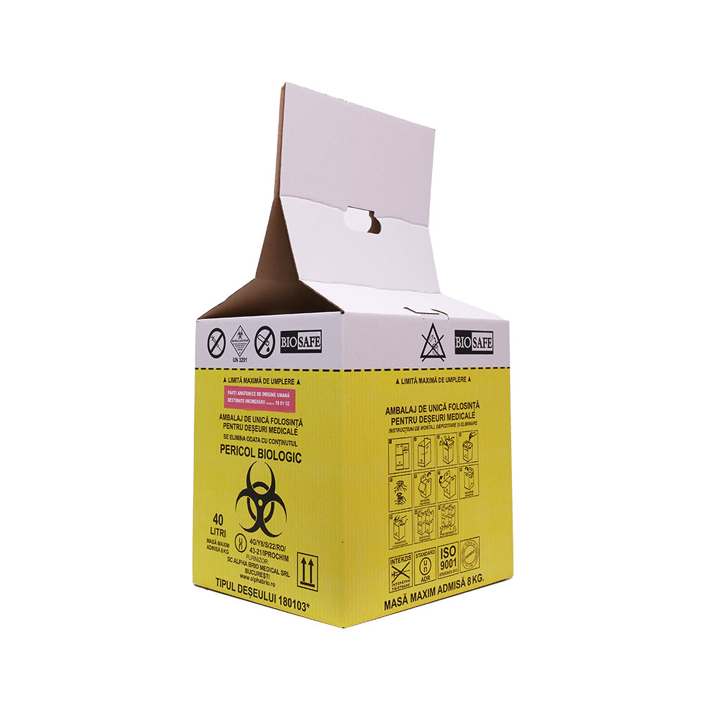 Yellow Bag Incineration Boxes for Anatomopathological Waste