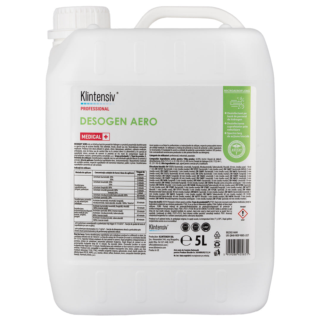 Desogen® Aero dezinfecția suprafețelor prin nebulizare