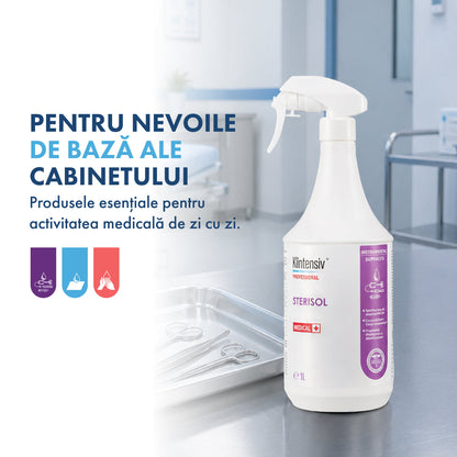 PACHETUL ESENȚIAL - Dezinfecție și curățenie pentru cabinetele medicale