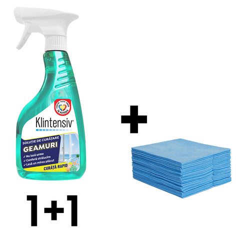 The Complete Cleaning Kit: Window Cleaner and Buntclean Cloths