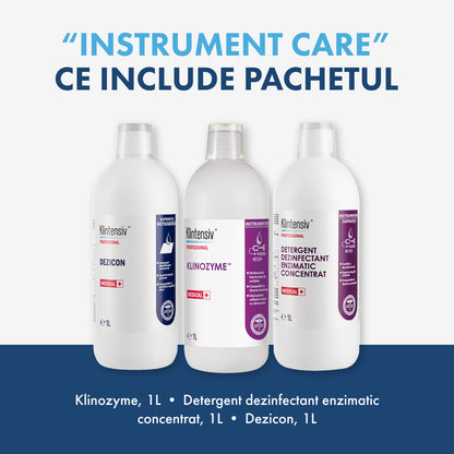 PACHETUL INSTRUMENT CARE - curățare și dezinfectare pentru cabinetele stomatologice