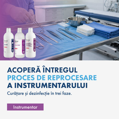 PACHETUL INSTRUMENT CARE - curățare și dezinfectare pentru cabinetele stomatologice