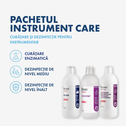 PACHETUL INSTRUMENT CARE - curățare și dezinfectare pentru cabinetele stomatologice