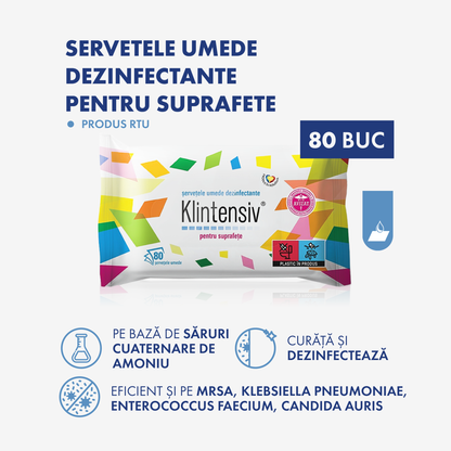 Klintensiv® Disinfectant Wipes for Surfaces