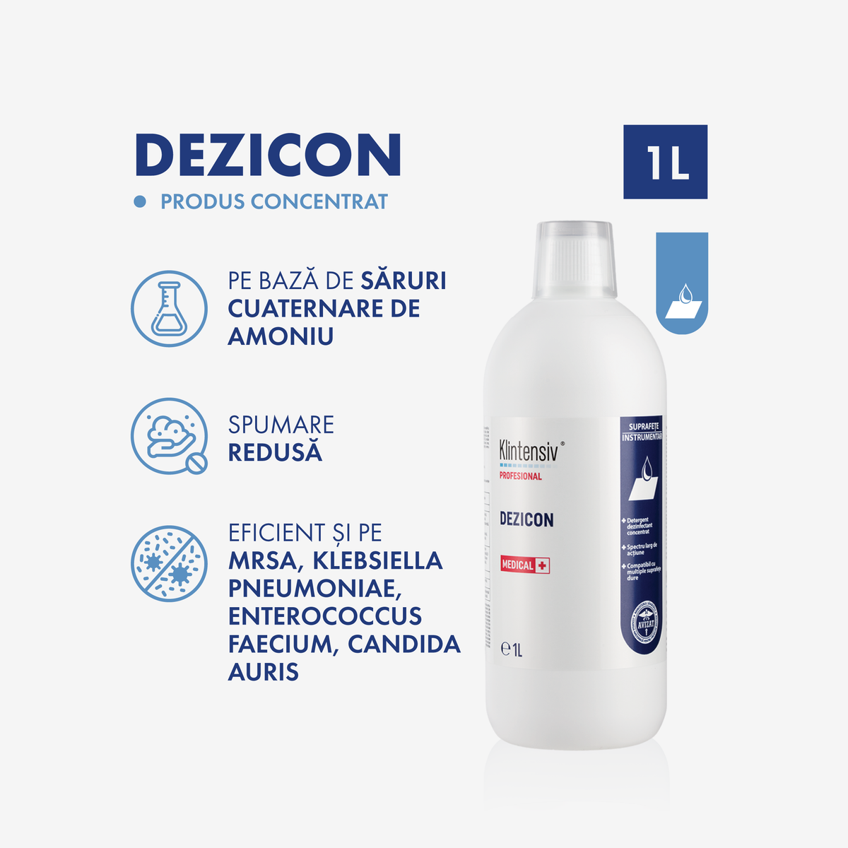 Klintensiv® Dezicon High-Level Disinfectant Concentrate