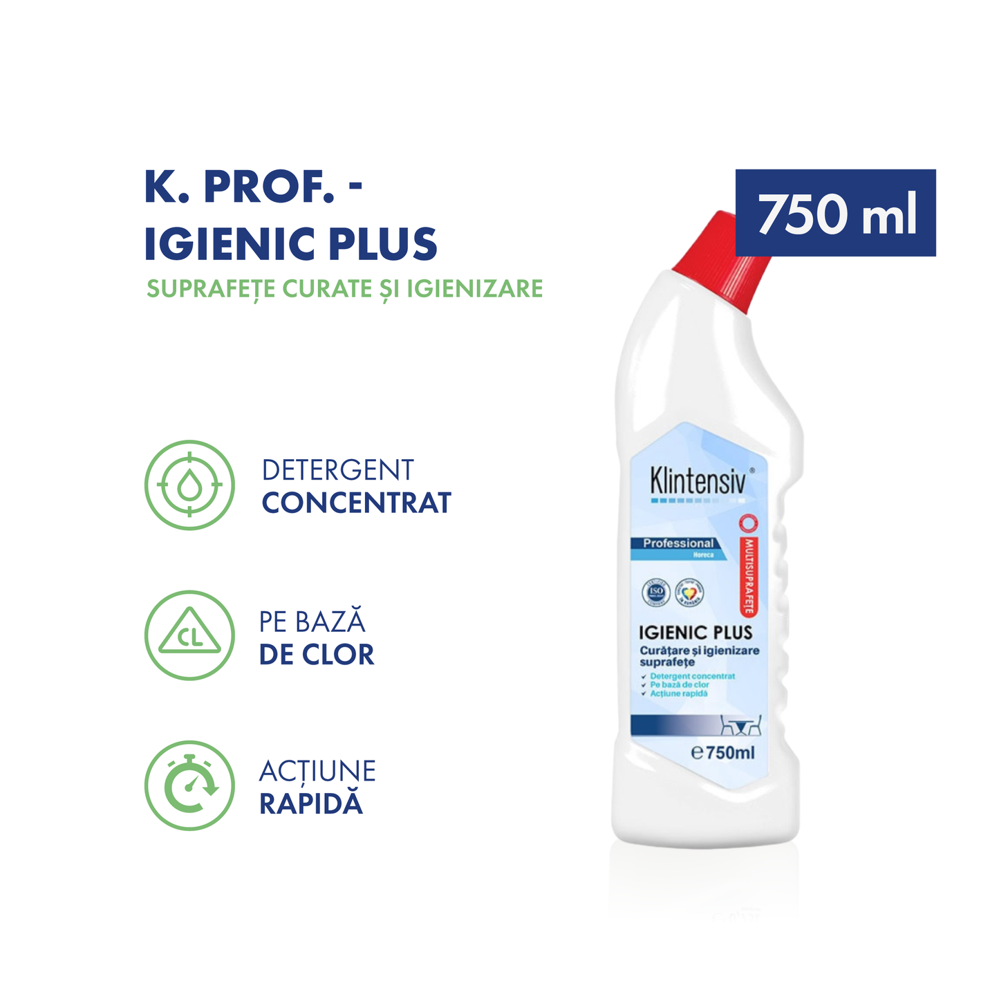 Klintensiv Igienic plus – Sodium Hypochlorite-based Sanitizing Detergent