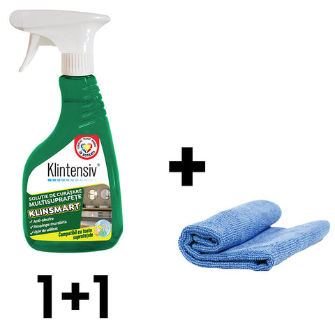 Premium Cleaning Pack: Klinsmart and Professional Microfiber Cloth