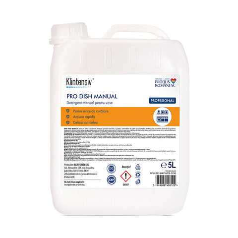 Klintensiv® PRO DISH Professional Dishwashing Detergent – Manual