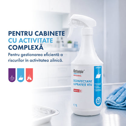 PACHETUL MED SAFE – curățare și dezinfectare pentru cabinetele medicale