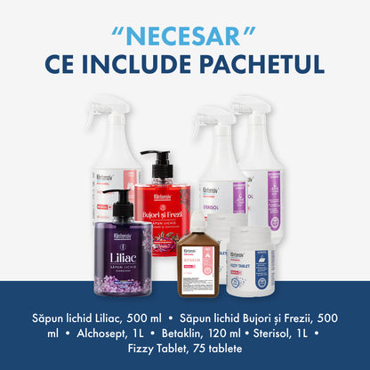 PACHETUL NECESAR - Dezinfecție și curățenie pentru cabinetele medicale