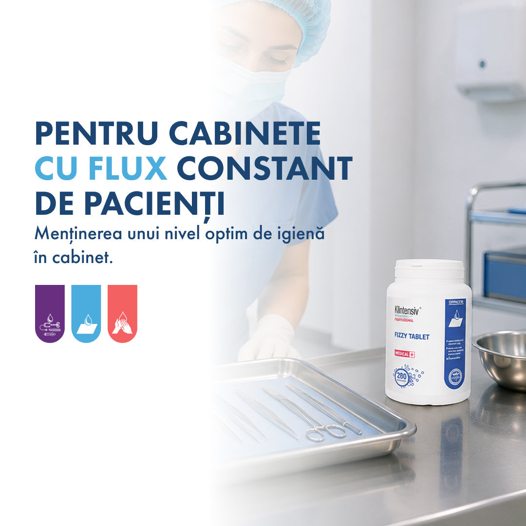 PACHETUL NECESAR - Dezinfecție și curățenie pentru cabinetele medicale