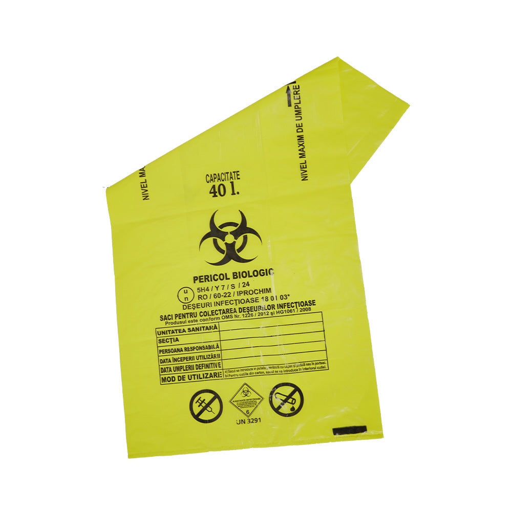 Yellow Biohazard Bags for Infectious Waste