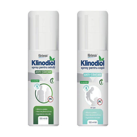 Klinodiol pack, mosquito repellent spray for adults/children