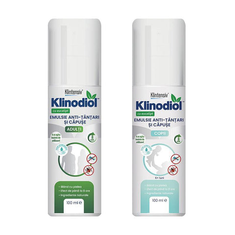 Klinodiol pack, mosquito and tick repellent emulsion for adults/children