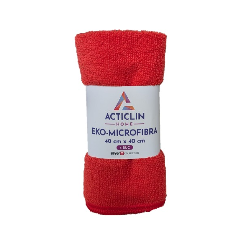 Microfiber cloth 160 gr/m2 40x40, 1 pc per color, 4 pcs per pack