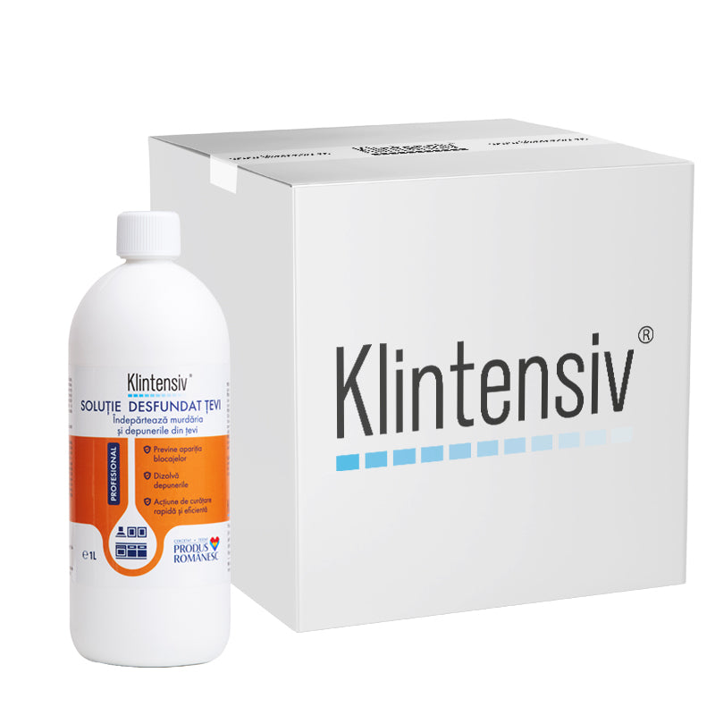 Klintensiv Soluție desfundat țevi – Soluție acidă profesională pentru întreținerea sistemelor de scurgere
